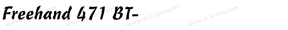 Freehand 471 BT字体转换